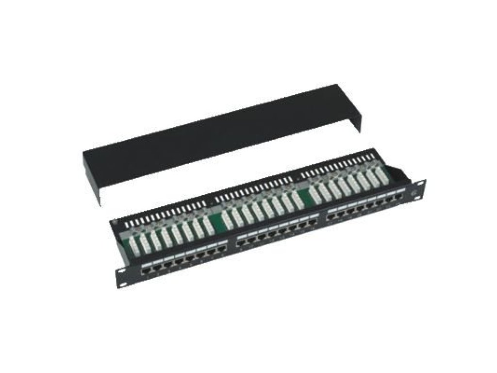 DATACOM STP Patchpanel, Cat.5e, 24-Port, 1U (3101)
