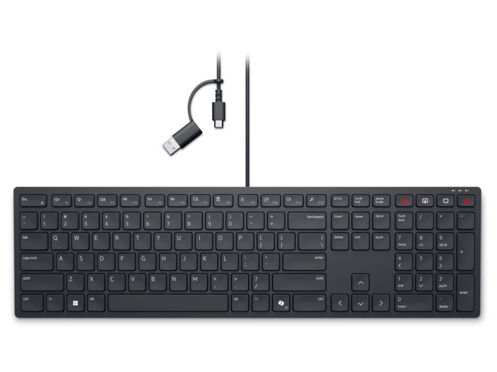 DELL KB525C drátová klávesnice CZ/SK USB/USB-C (580-BBTB)