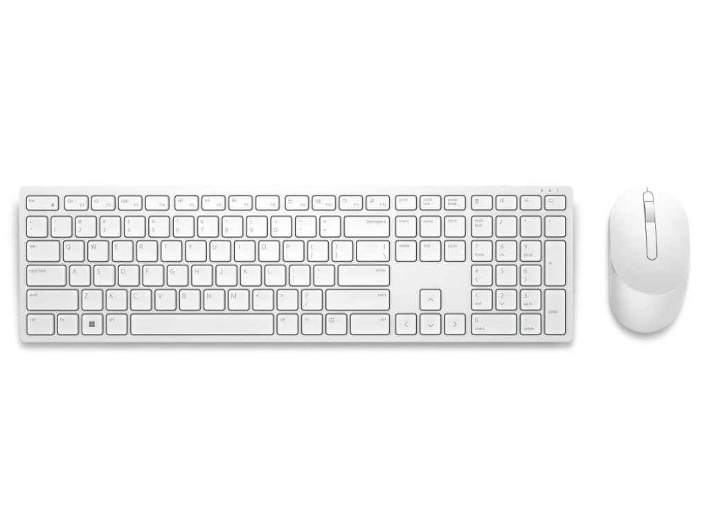 DELL KM5221W - bezdrátový set klávesnice s myší, bílá, CZ/SK (580-BBJP)