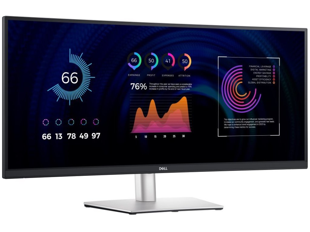 DELL monitor 34" P3424WE - záruka 3 roky NBD na místě (210-BGTY)