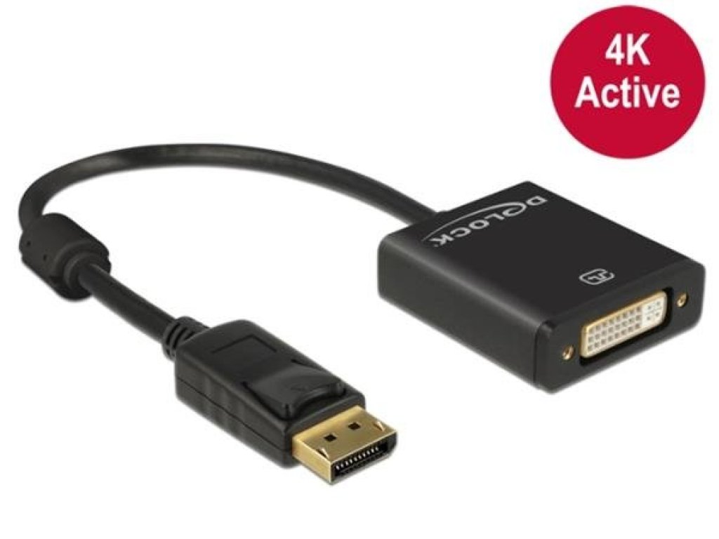 DELOCK adaptér 1.2 DisplayPort-DVI, M/F (62599)
