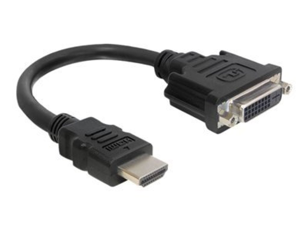 DELOCK adaptér HDMI-DVI, M/F, 20cm (65327)