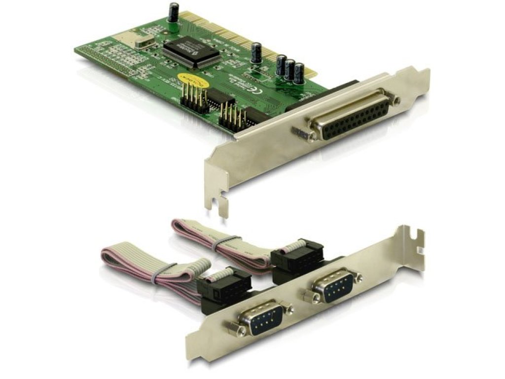 DELOCK adapter PCI card - 1x Parallel & 2x Serial (89004)