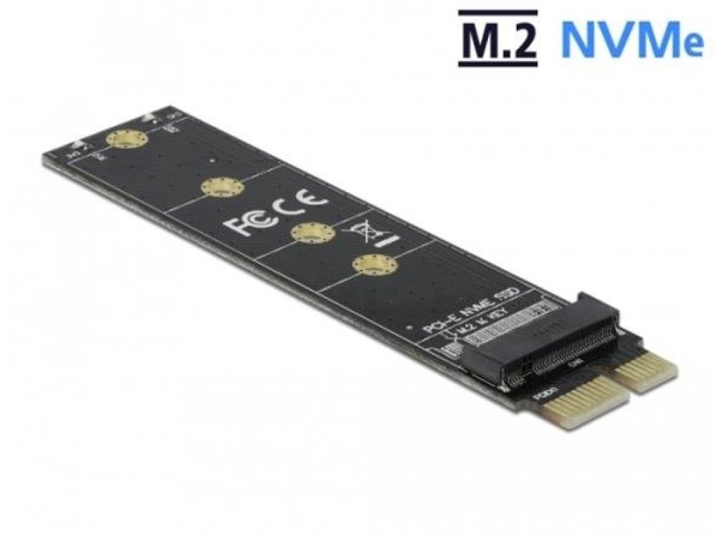 DELOCK Adaptér PCI Express x1 na M.2 Key M (64105)
