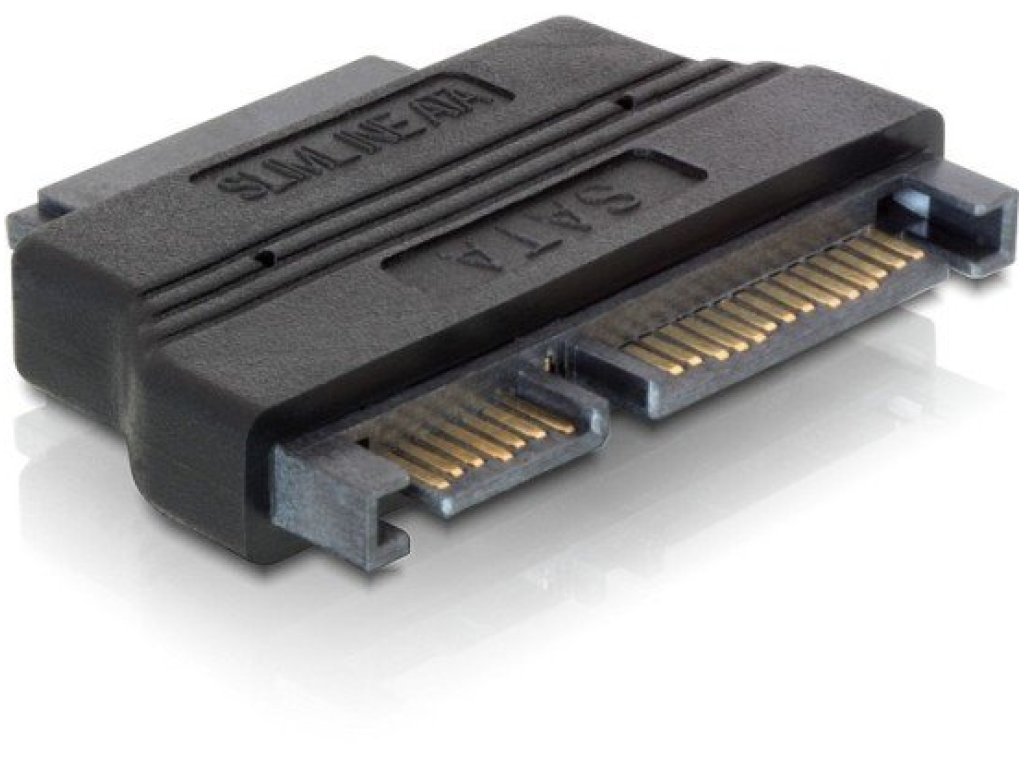 DELOCK adaptér SATA 22pin samec -> Slim SATA  7+6pin samice (65156)