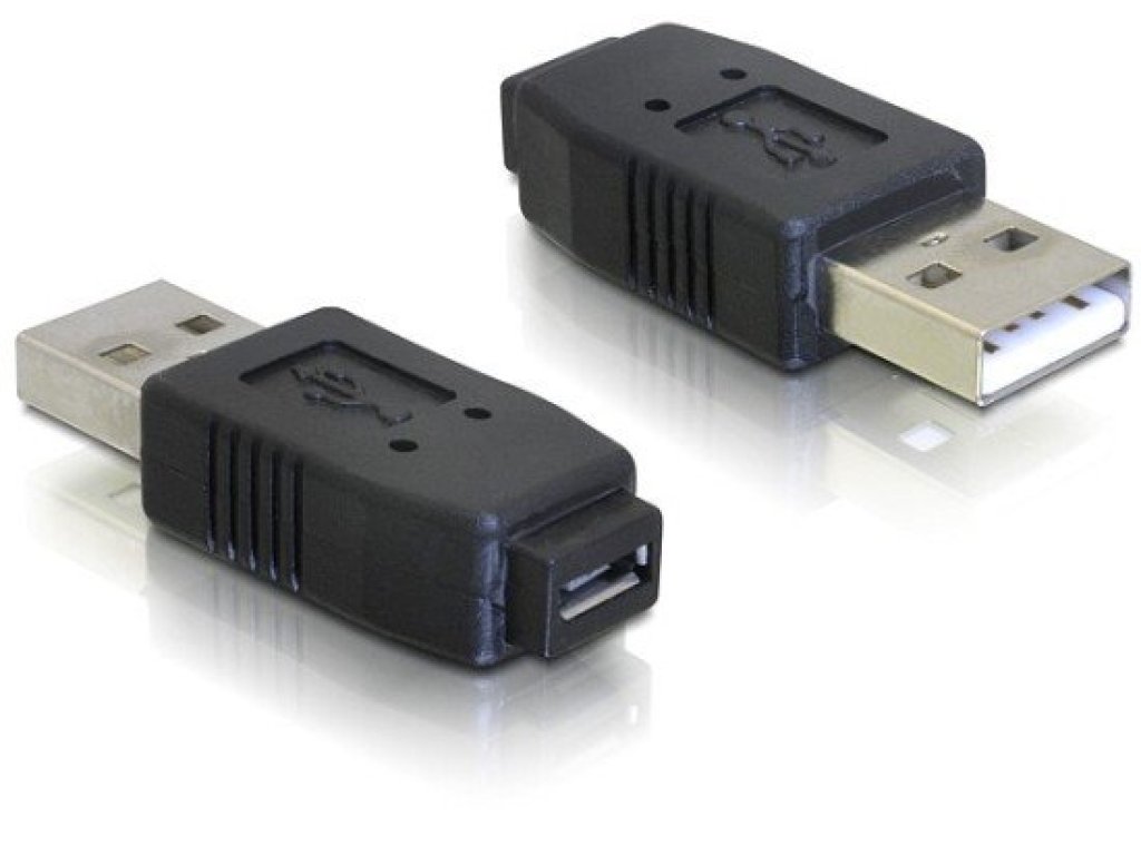 DELOCK adaptér USB, A-B micro, M/F (65029)