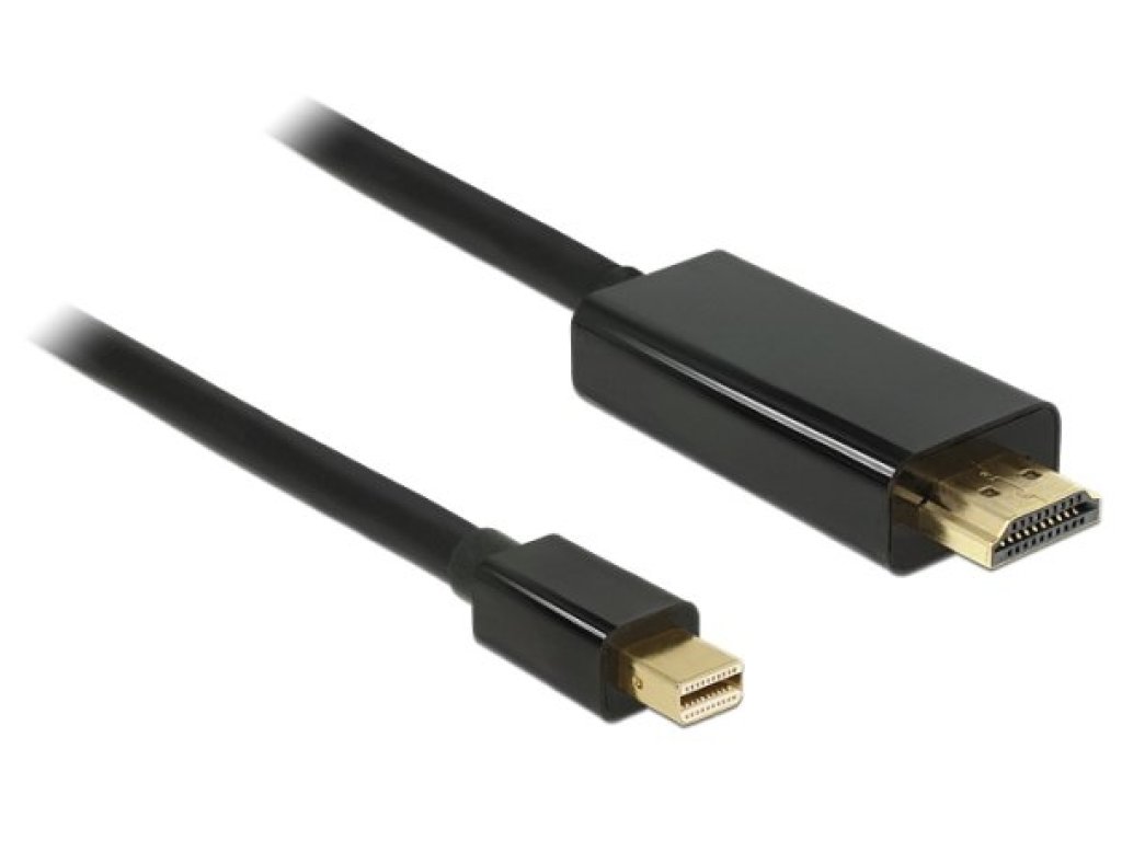 DELOCK kabel Mini DisplayPort-HDMI, M/M, propojovací, 2m, černý (83699)