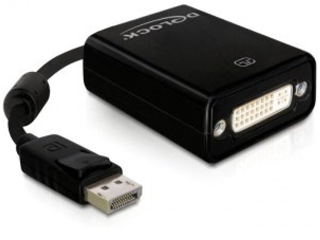 DELOCK redukce Displayport-DVI-I, M/F, 0,2m (61847)