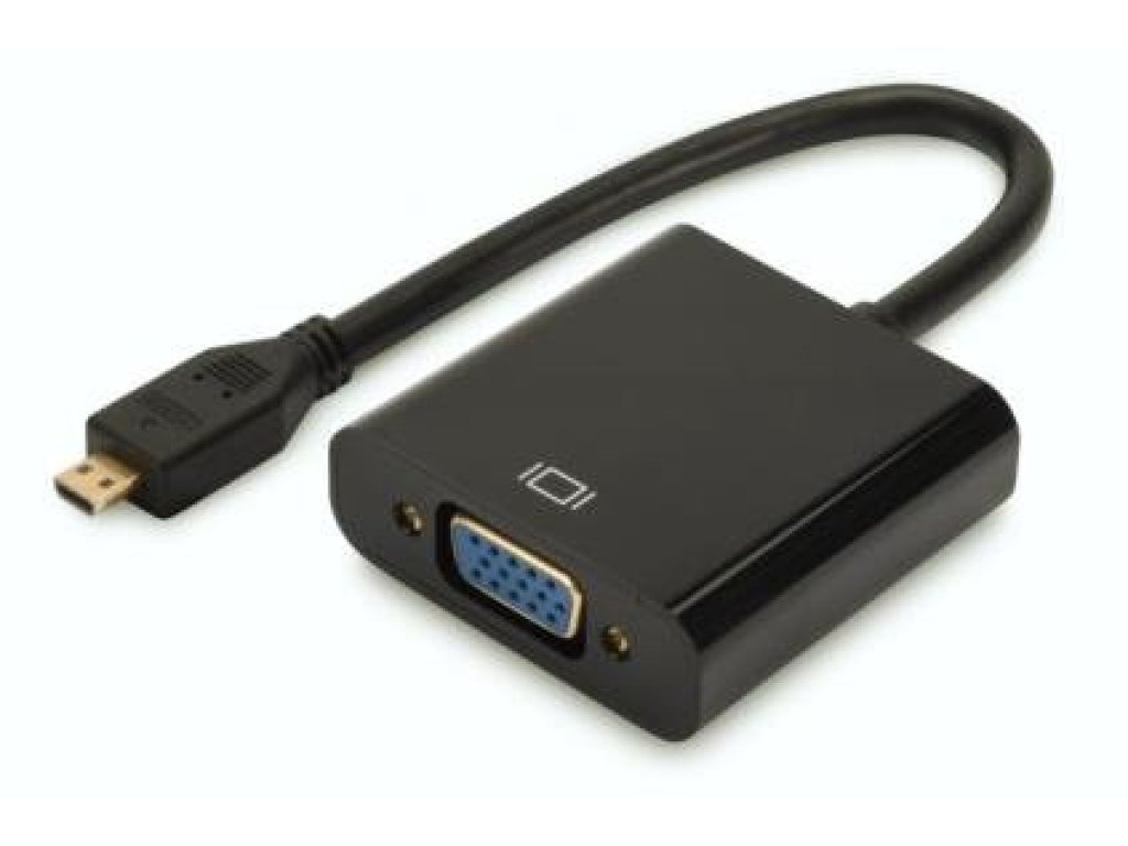 DIGITUS adaptér HDMI micro-VGA+Jack, M/F+F (DA-70460)
