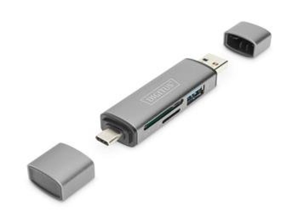 Digitus dvojitá ctecka karet OTG (DA-70886)
