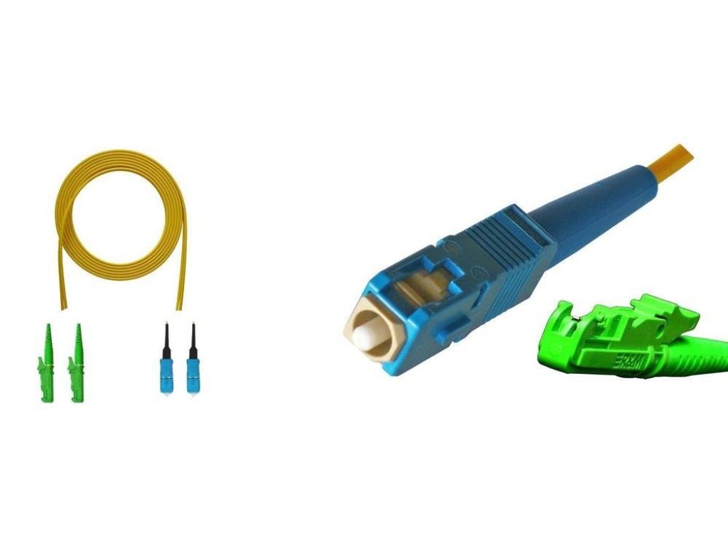 E2000/APC-SC optický patch cord 09/125 1m