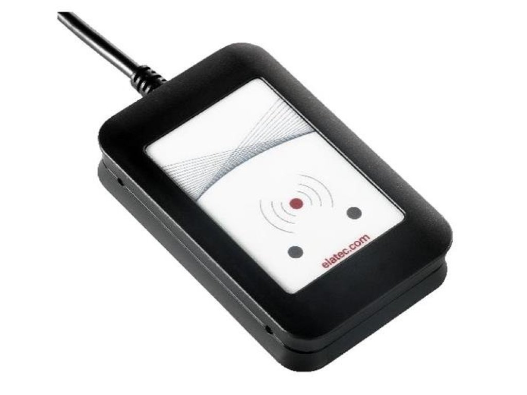 ELATEC TWN4 MultiTech 2 LF HF DT-U20-b Desktop, black, USB cable 2.0m, with integrated 125kHz+13.56MHz antenna