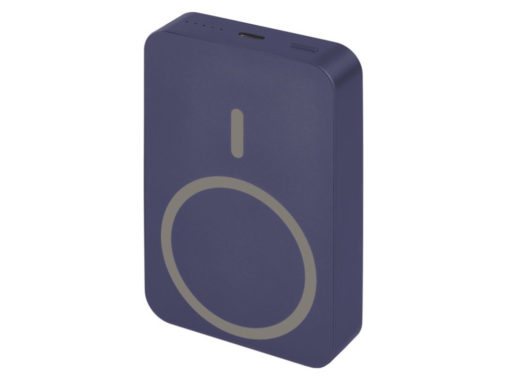 EMOS POWERBANKA WI 1046, bezdrátové nabíjení 20W, 10.000mAh, MODRÁ, 1xUSB-C (1613055100)