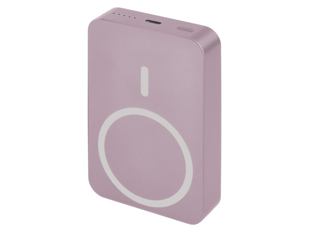 EMOS POWERBANKA WI1046, bezdrátové nabíjení 20W, 10.000mAh, LOSOSOVÁ, 1xUSB-C (1613055102)