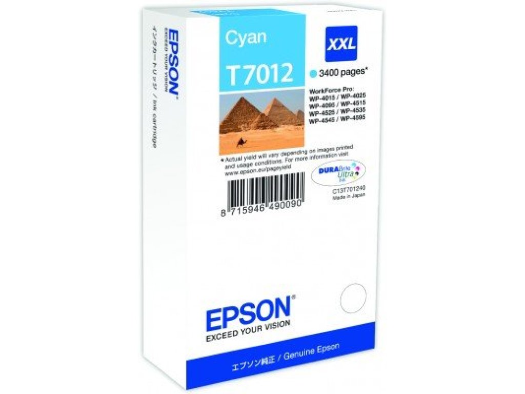 EPSON cartridge T7012 cyan (WorkForce) (C13T70124010)