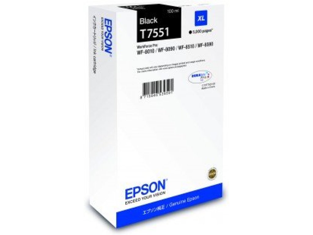 EPSON inkoustová náplň (C13T755140) Černá