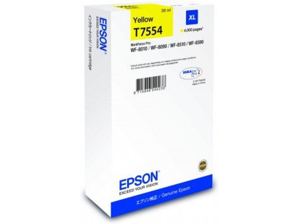 Epson inkoustová náplň (C13T755440) Žlutá