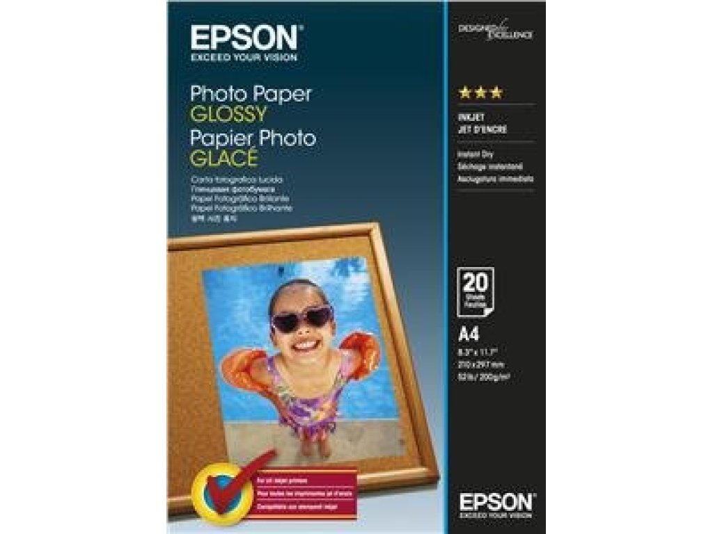 EPSON Photo Paper Glossy A4 20 listu (C13S042538)