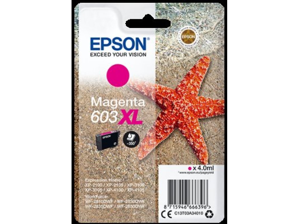 EPSON siglepack, Magenta 603XL (C13T03A34010)