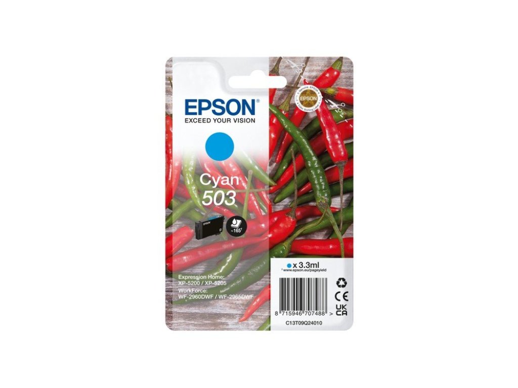 EPSON Singlepack Cyan 503 Ink (C13T09Q24020)