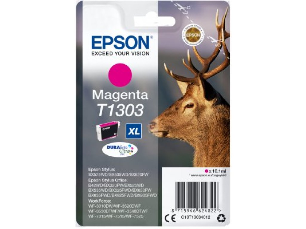 EPSON Singlepack Magenta T1303 DURABrite Ultra Ink (C13T13034012)