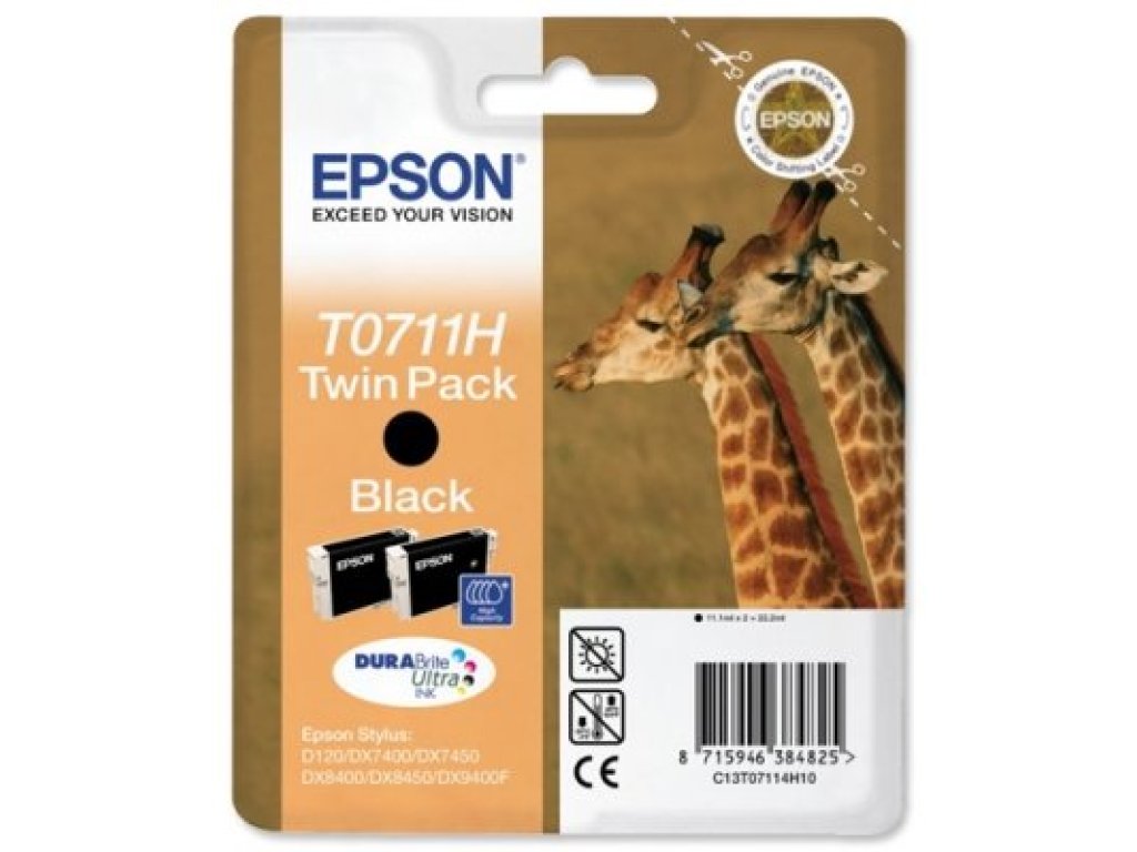 EPSON T0711H Double Pack black (C13T07114H10)