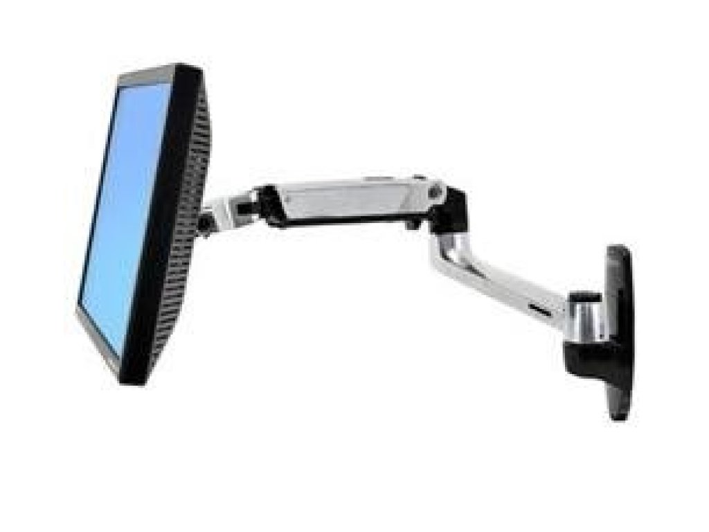 ERGOTRON LX Wall Mount Arm, Polished Aluminum - nástenný držák, max. 24" LCD (45-243-026)