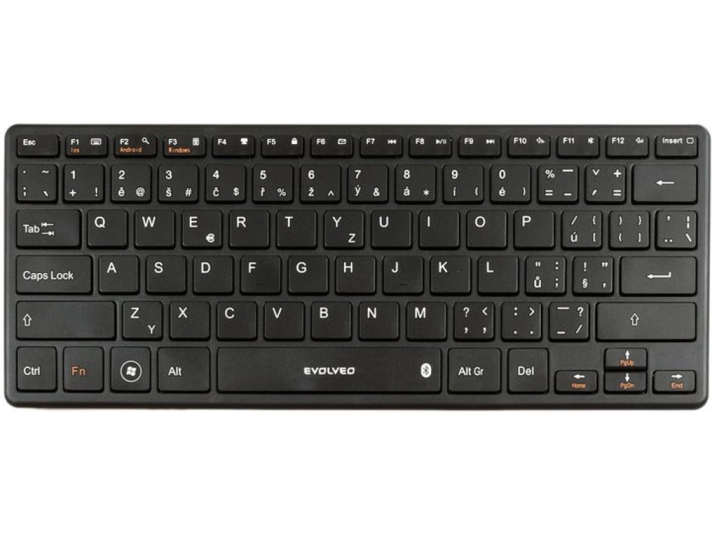 EVOLVEO bluetooth klávesnice - černá, CZ/SK (WK29B)