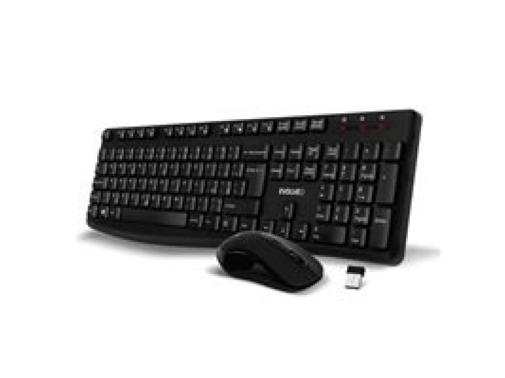 EVOLVEO Set klávesnice a myši K1050, Bezhrátové 2.4GHz, CZ+SK, černá (K1050-BK-CZ)