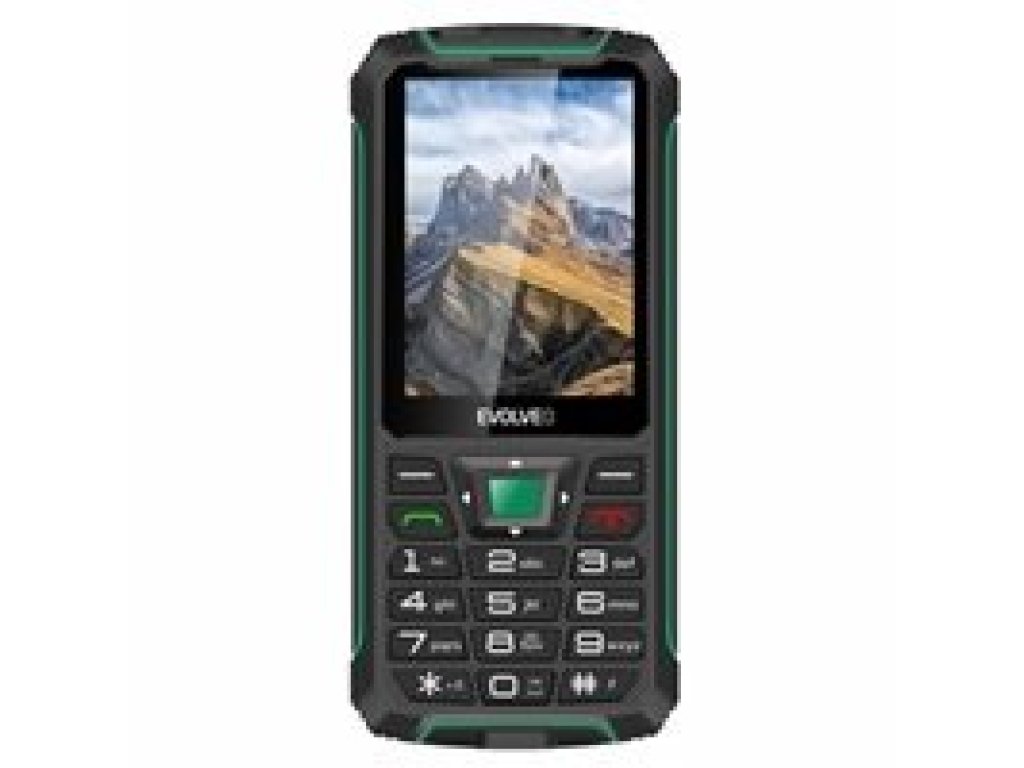 EVOLVEO StrongPhone W4 telefon, černo-zelená (SGP-W4-BG)