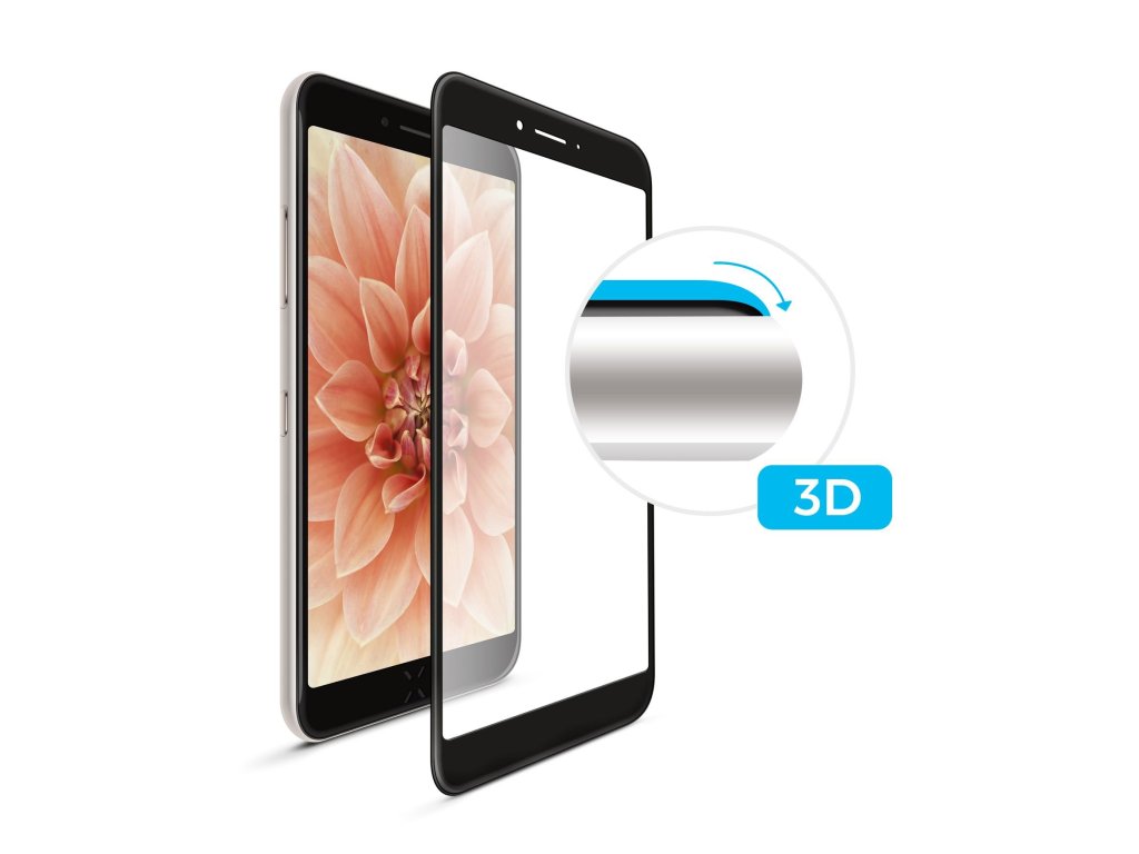 FIXED 3D Full-Cover pro Apple iPhone XR/11, s lepením pres celý displej, černé (FIXG3D-334-BK)
