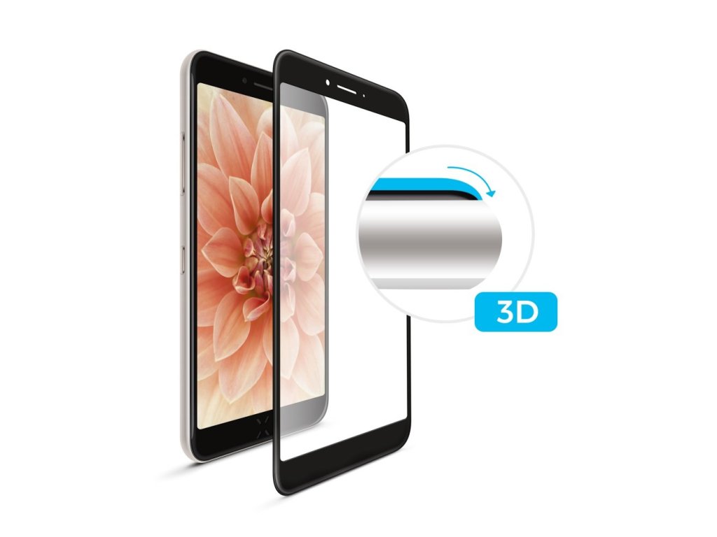 FIXED 3D sklo APPLE iPhone 7/8, plné lepení, černé (FIXG3D-100-033BK)