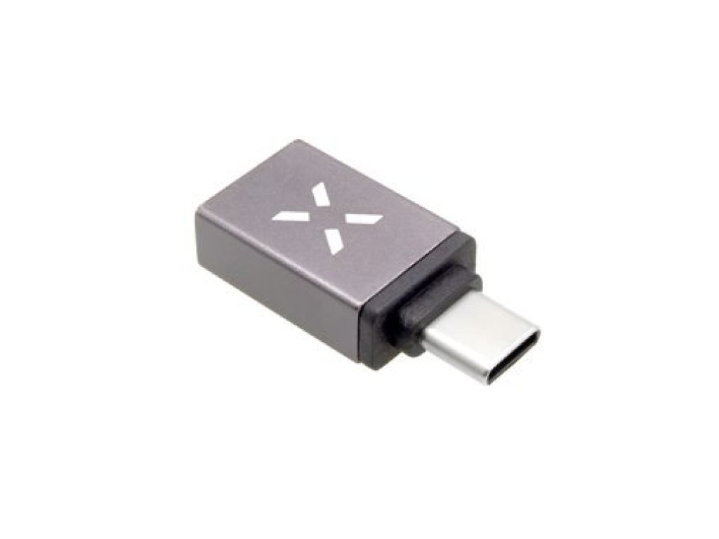 FIXED Link Redukce z hliníku USB-A na USB-C šedá (FIXA-UC-GR)