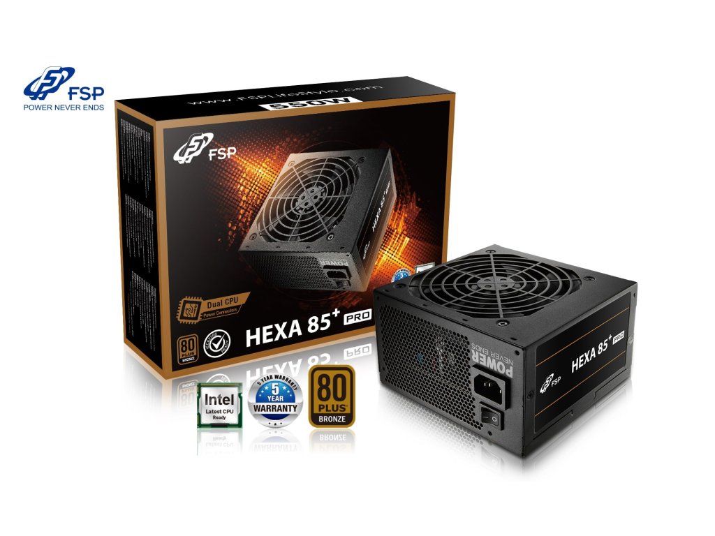FORTRON HEXA 85+ PRO 550 80PLUS BRONZE, 550W (PPA5505500)