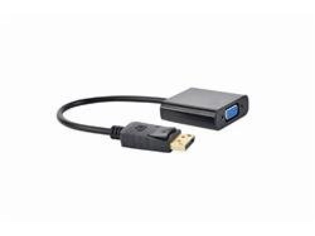 GEMBIRD adaptér DisplayPort 1.1 - VGA, na kabelu, černý (A-DPM-VGAF-02)