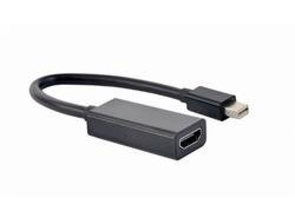 Gembird adaptér Mini DisplayPort (M) na HDMI (F), 4K, 0.15 m kabel (A-mDPM-HDMIF4K-01)