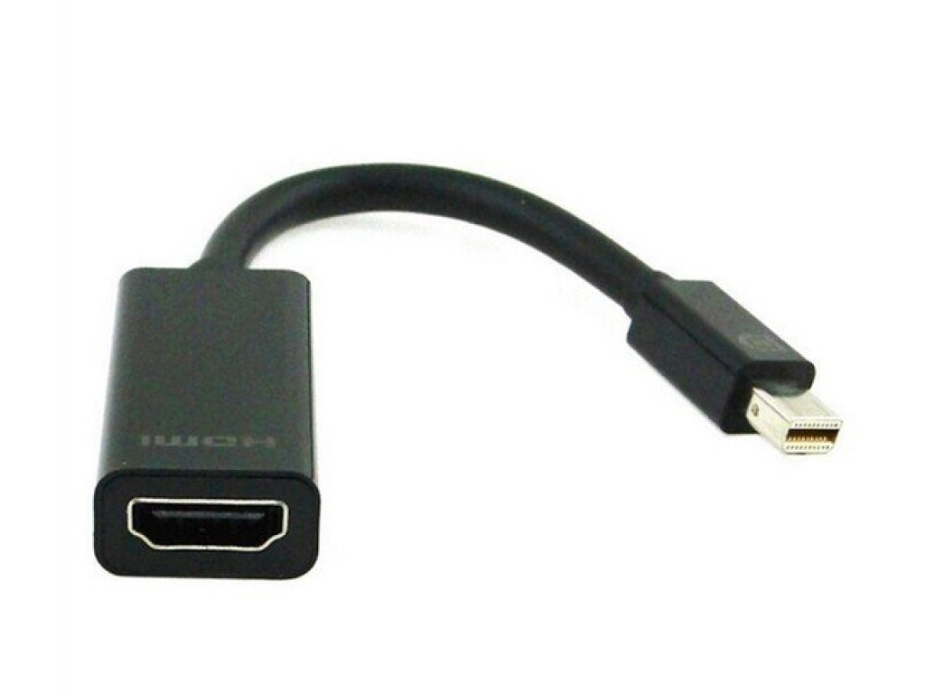 GEMBIRD Adapter miniDP(M) - HDMI (F), černý (A-MDPM-HDMIF-02)