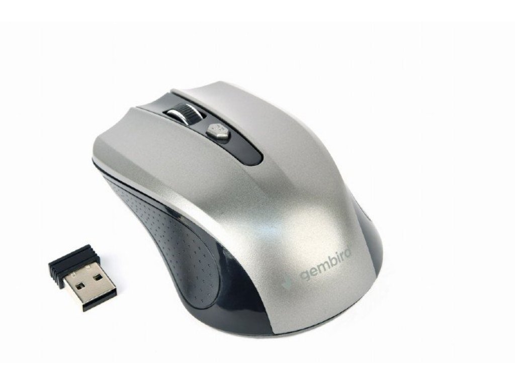 GEMBIRD bezdrátová myš MUSW-4B-04-BG, šedá (MUSW-4B-04-BG)