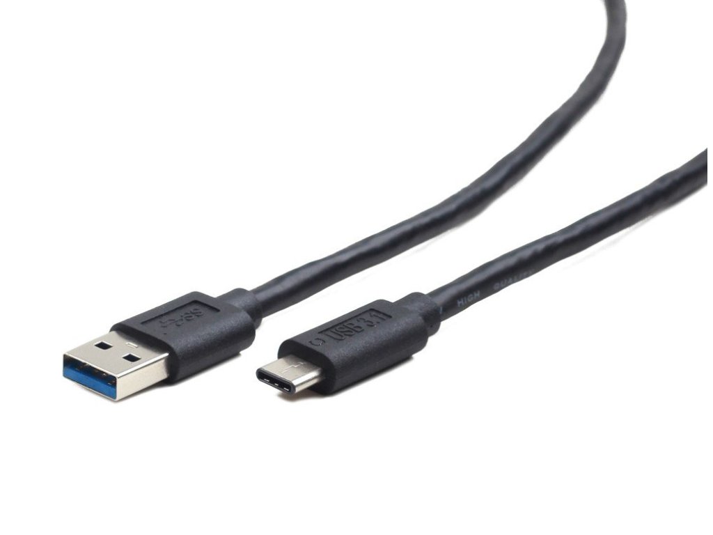 GEMBIRD CABLEXPERT USB 3.0 AM na Type-C kabel (AM/CM), 1m, černý (CCP-USB3-AMCM-1M)