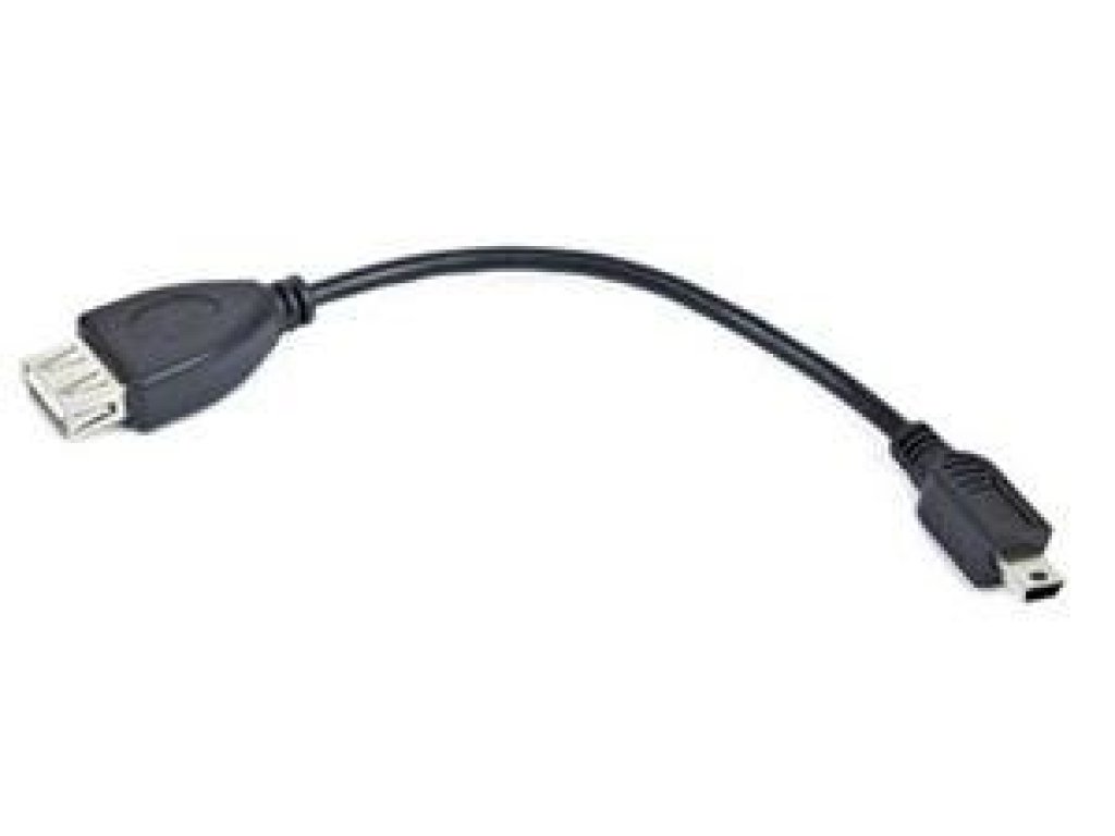 GEMBIRD Kabel USB 2.0 A-Mini B OTG 15cm (F/M, pro tablety a smartphone) (A-OTG-AFBM-002)