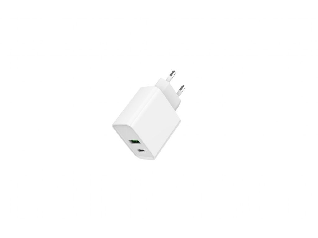 GEMBIRD PD nabíječka USB-A USB C 20W bilá (TA-UC-PDQC20-01-W)