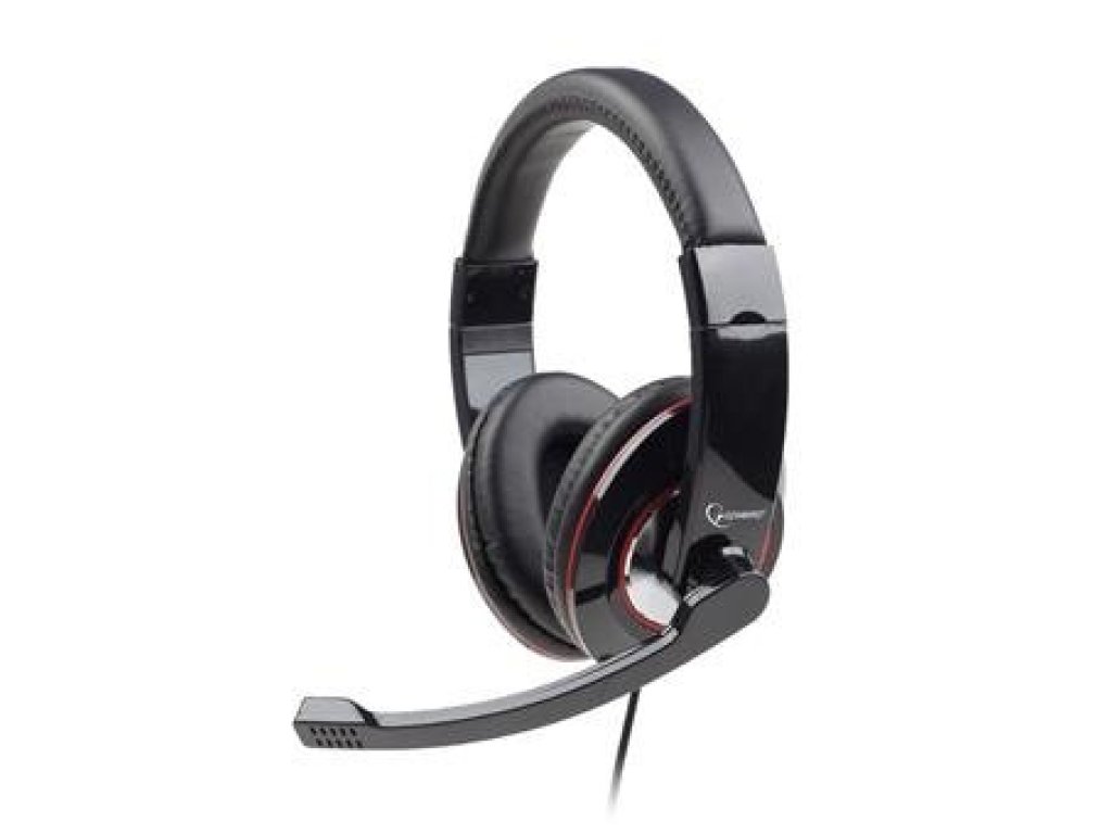 GEMBIRD sluchátka s mikrofonem MHS-U-001 Gaming, cerná, USB (MHS-U-001)
