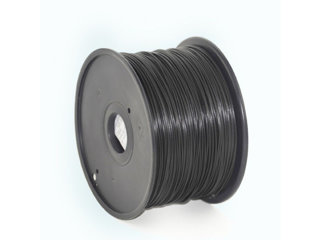 GEMBIRD struna pro 3D tisk, PLA, 1,75mm, 1kg, 330m, černá (3DP-PLA1.75-01-BK)