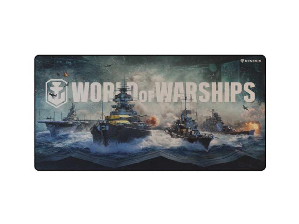 Genesis herní podložka pod myš CARBON 500 WORLD of WARSHIPS ARMADA, MAXI 90x45cm (NPG-1737)