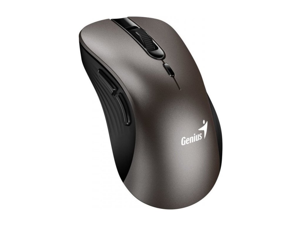 Genius Ergo 8100S - Ergonomická/Optická/Pro praváky/1 600 DPI/Bezdrátová USB/Champagne Titanium (31030040402)