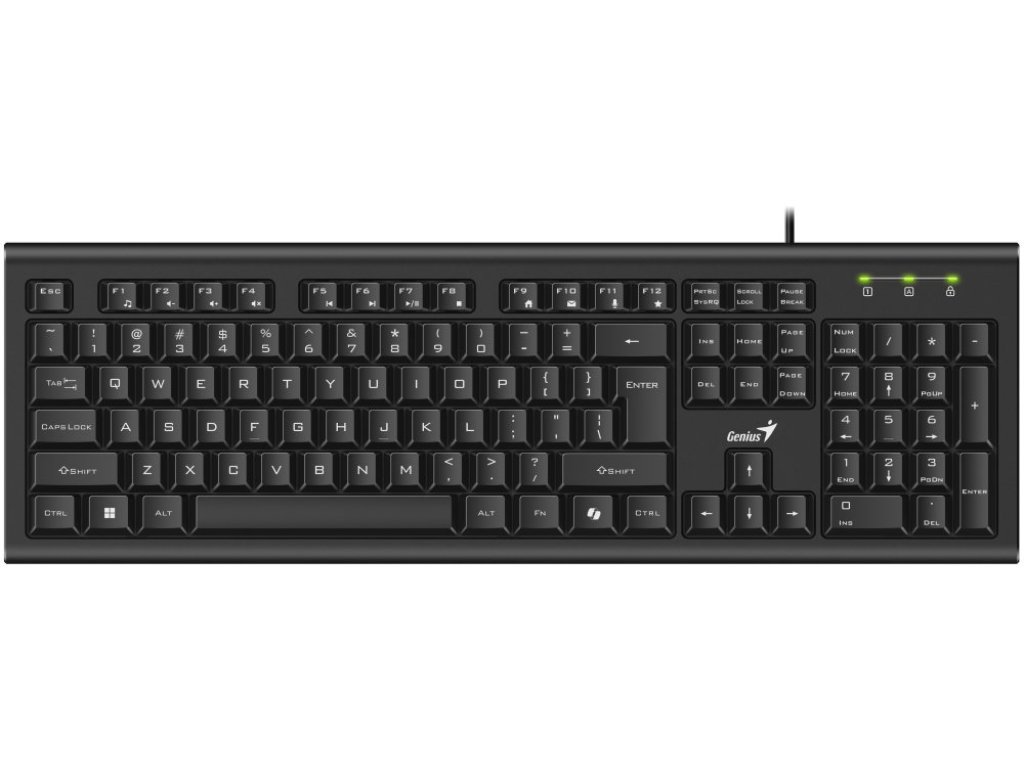 Genius KB-113 Klávesnice - drátová, Copilot, černá, CZ/SK (31300018403)