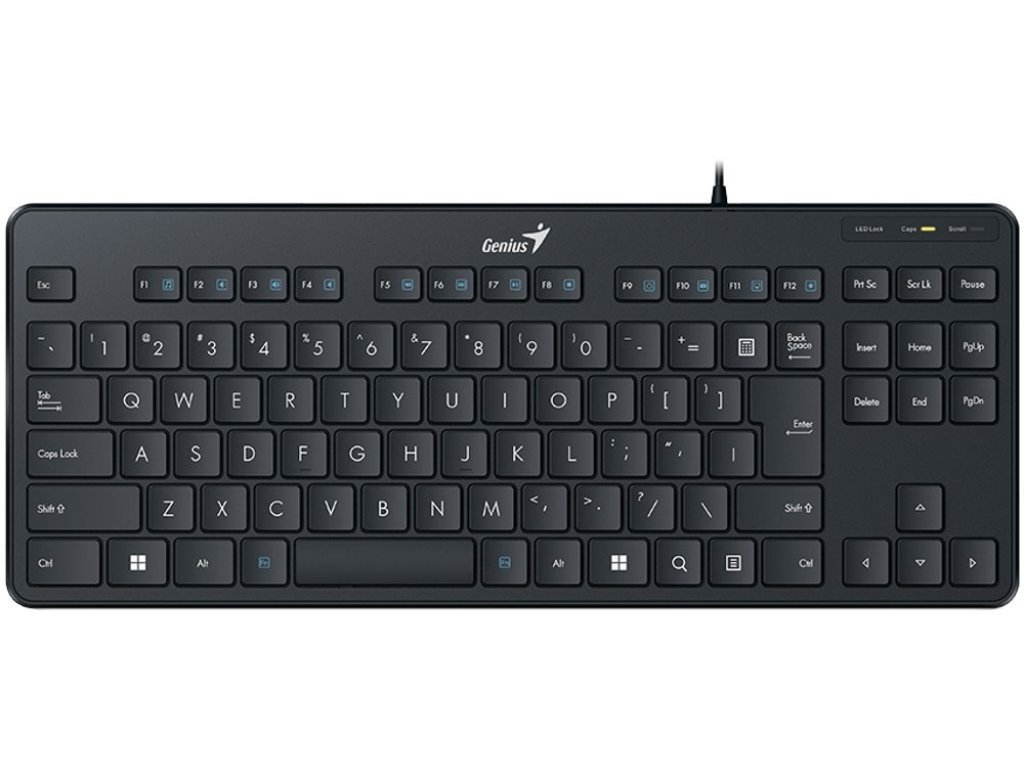 GENIUS klávesnice LuxeMate 110 - drátová, USB, černá, CZ/SK (31300012402)