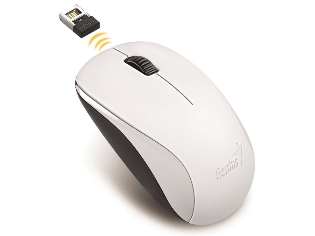 Genius NX-7000 - Kancelářská/Optická/1 200 DPI/Bezdrátová USB/Bílá (31030027401)