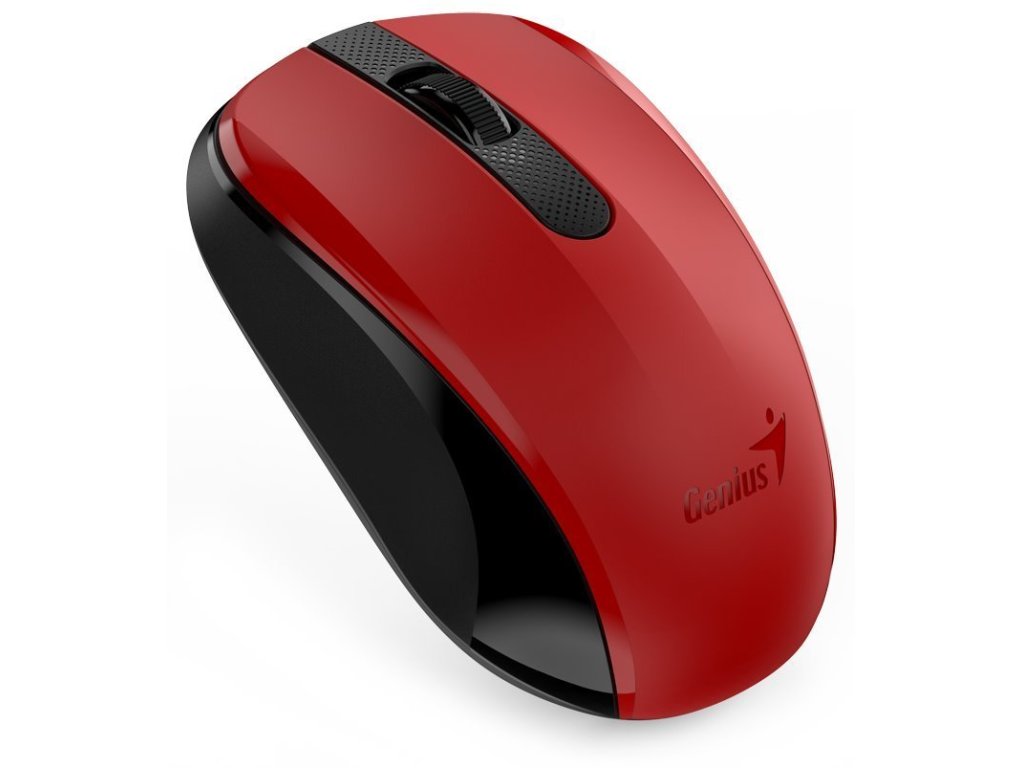 Genius NX-8008s - Kancelářská/Optická/1 200 DPI/Bezdrátová USB/Červená (31030028401)