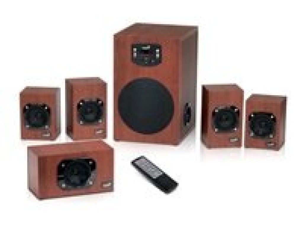 GENIUS repro dřevené SW-HF 5.1 4600 v2, Home Theater, 120W RMS, DO (31730016400)